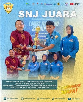Tim Media SMK Negeri Jenawi Raih Juara 1, 2, dan Juara Favorit Lomba Fotografi Smartphone se-Solo Raya